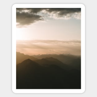 Mountain Sunrise in the German Alps - Landscape Photography Sticker